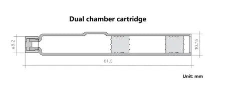 4ml Double Chamber Cartridge For Injection Pen