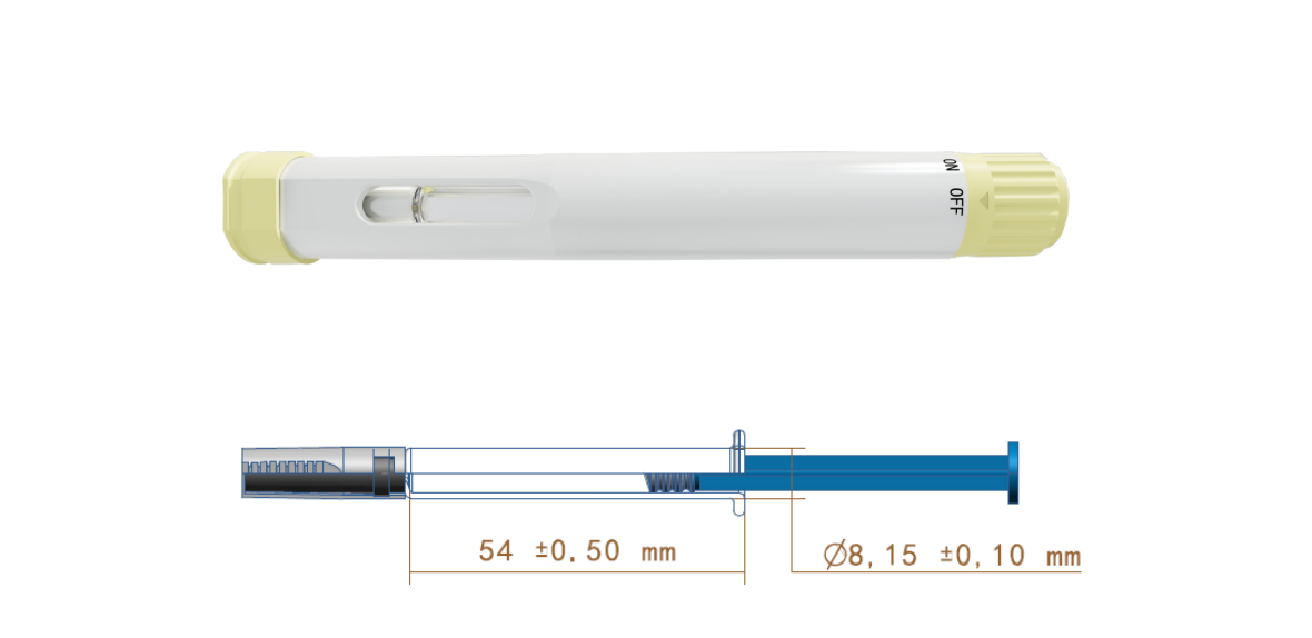 Auto injector for 1ml PFS